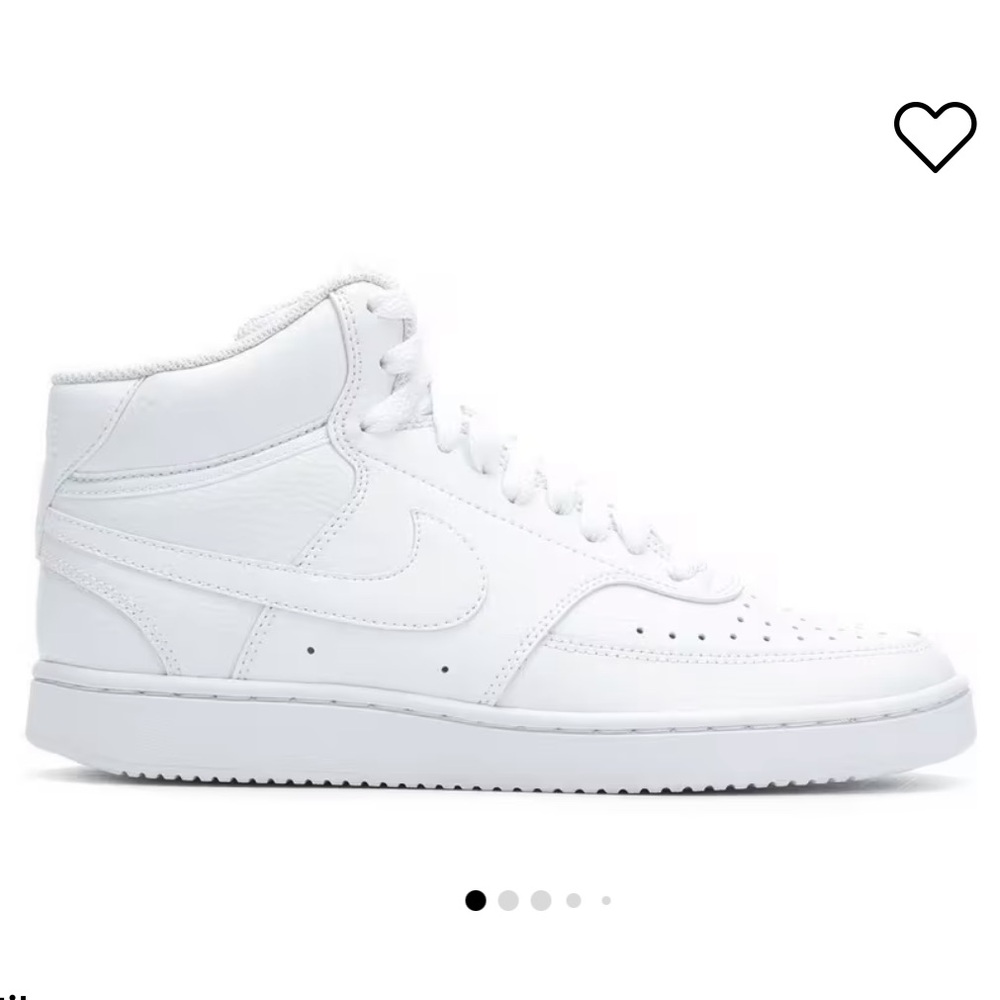 Women’s white Nike Court Vision Mid Sneakers